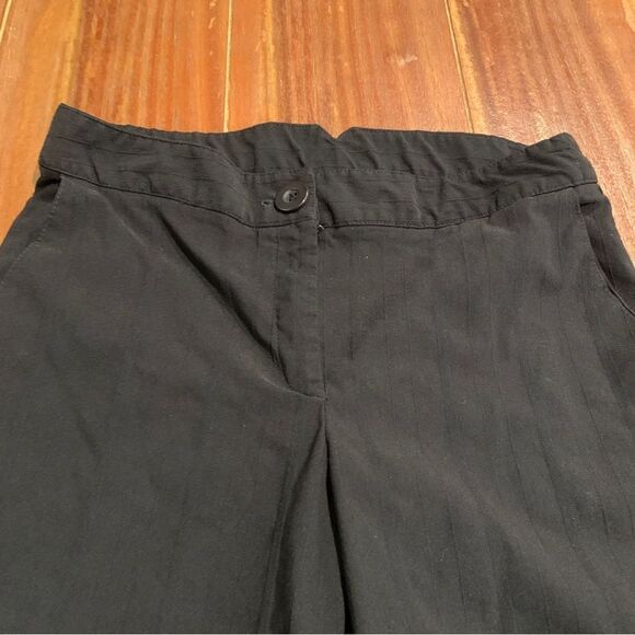 A-List by Wrapper Junior Women’s Black Long Flare Shorts 5 - Picture 4 of 7